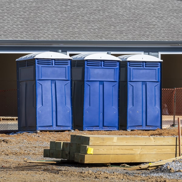 is there a specific order in which to place multiple porta potties in Columbus Junction IA